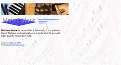 Desktop Screenshot of matsenmusic.com